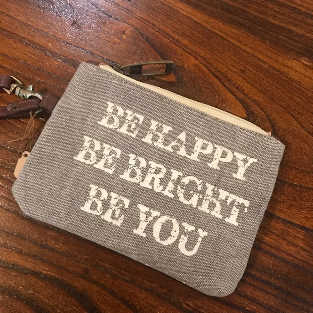 👜Double Sided Canvas Wristlet